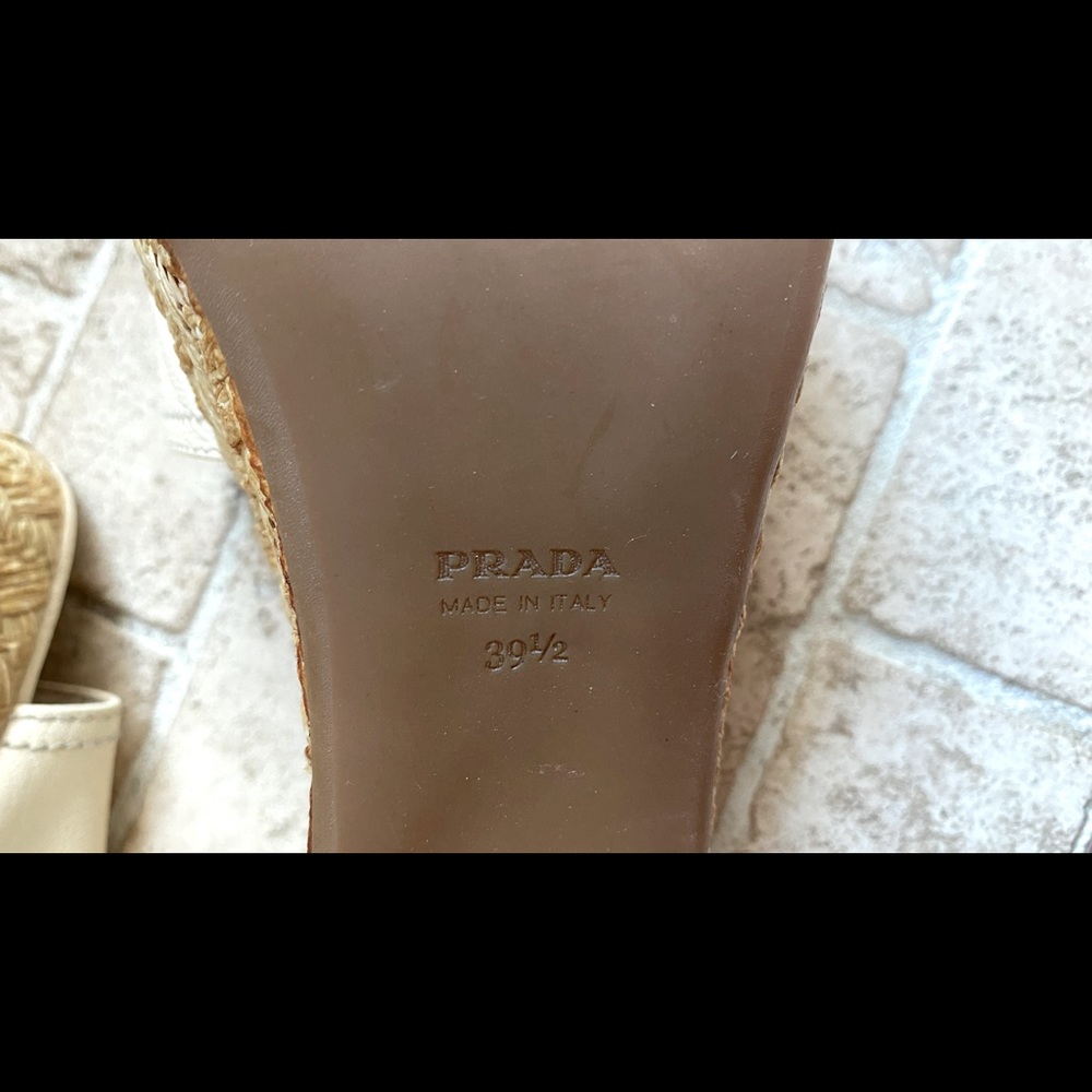 New: Prada Platform Slides Espadrille Sandals - image 8